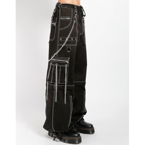 Tripp Chain to Chain Pant - Black with White Stitching