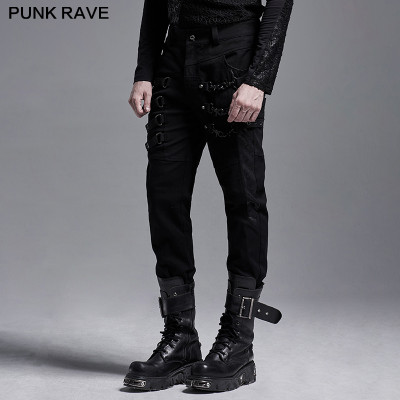 Punk Rave Slim Strap Pants