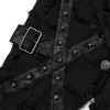 Punk Rave Asymmetric Distressed Vest